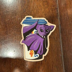 Glow in the dark dutch bros bat sticker